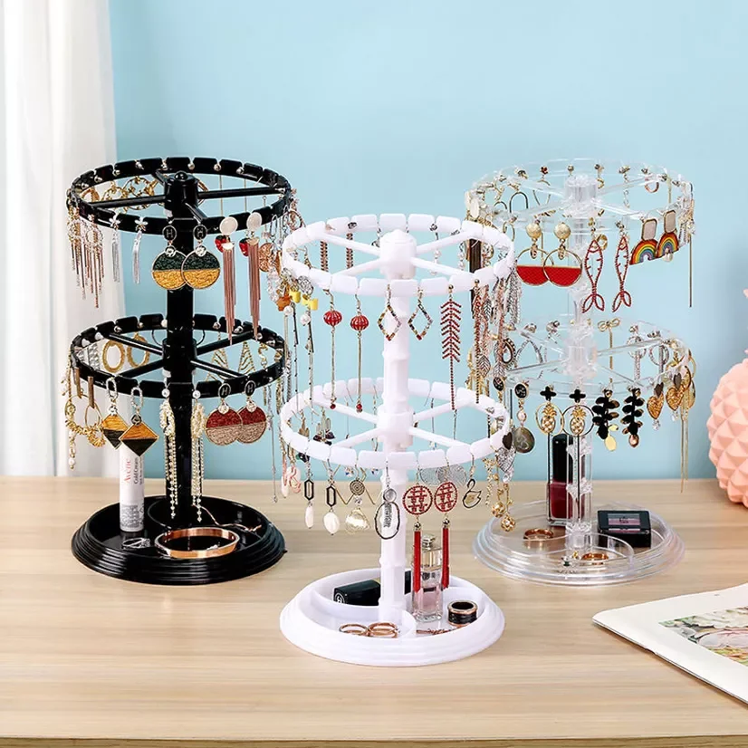 Rotating Earring Jewelry Organizer Ring Holder Tray For Decoration Jewelry Display Storage Earring Organizer for Adornments
Rotating Earring Jewelry Organizer Ring Holder Tray For Decoration Jewelry Display Storage Earring Organizer for Adornments