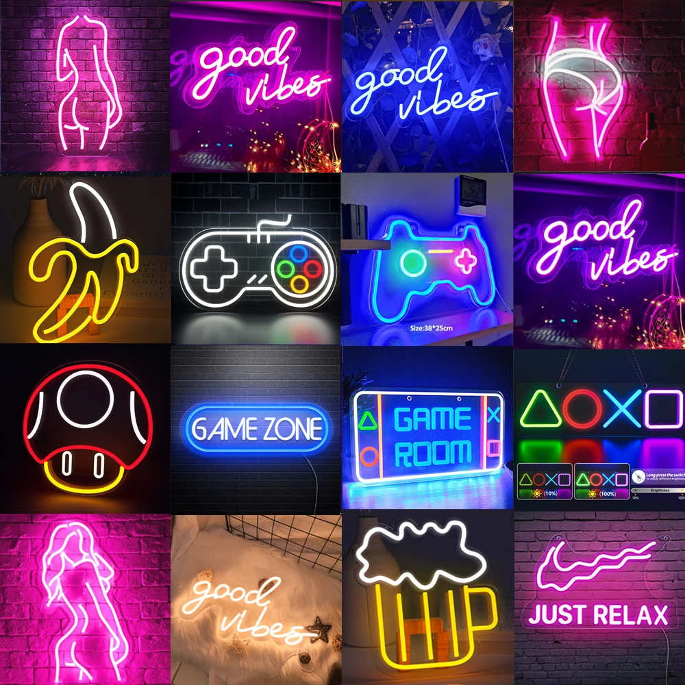Icon Gaming Neon Lights Sign PS4 Game Control Decorative Lamp Good vibes Lights Mushroom Game Wall Hanging Bar Home Decor
Icon Gaming Neon Lights Sign PS4 Game Control Decorative Lamp Good vibes Lights Mushroom Game Wall Hanging Bar Home Decor