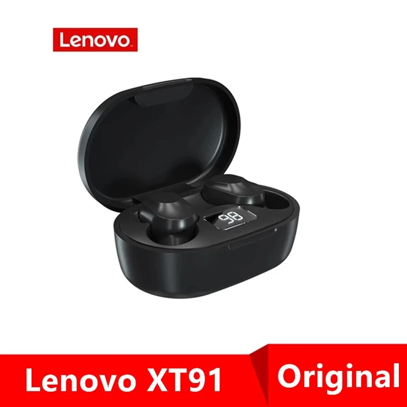 

Оригинальные беспроводные Bluetooth наушники Lenovo XT91, игровая гарнитура, стерео бас с микрофоном, шумоподавление, TWS наушники