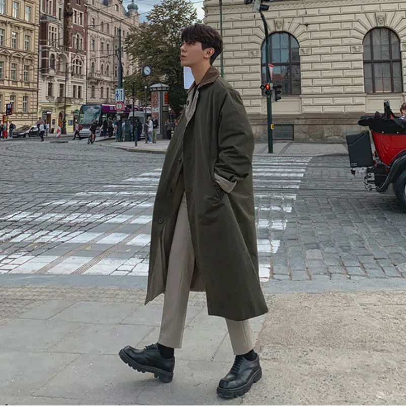 Autumn Winter Trench Jacket Men Fashion Loose Long Casual Trench Coat Men Vintage Workwear Trench Coat Men
Autumn Winter Trench Jacket Men Fashion Loose Long Casual Trench Coat Men Vintage Workwear Trench Coat Men