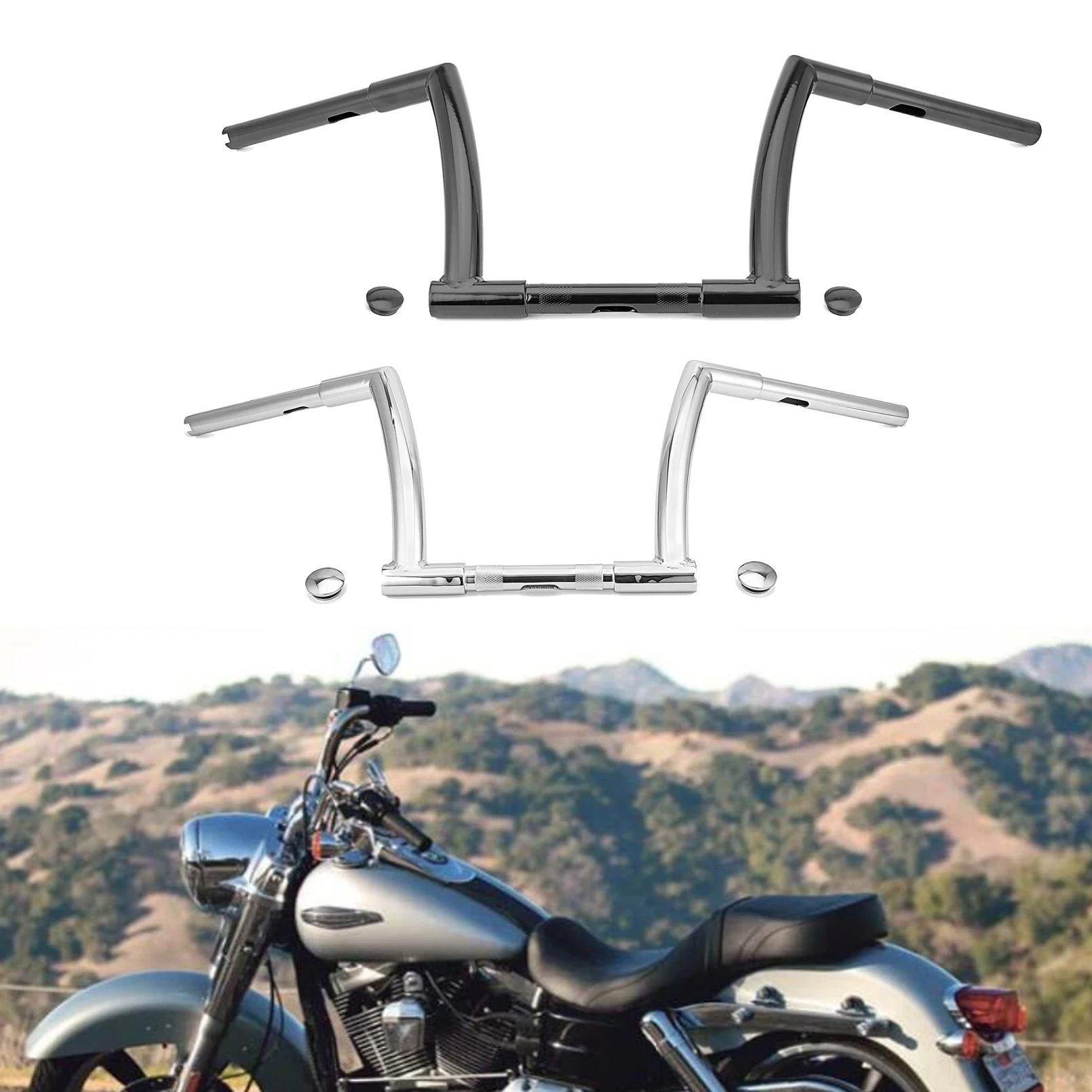 Motorcyle Accessories 10" Rise Ape Hangers Handlebar For Harley Softail Dyna FLD Sofail Road Glide Seamless Steel Pipe Chrome
Motorcyle Accessories 10" Rise Ape Hangers Handlebar For Harley Softail Dyna FLD Sofail Road Glide Seamless Steel Pipe Chrome