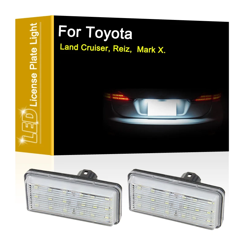 12V LED Number Plate Lamp For Toyota Land Cruiser J100/J200/Cygnus/Amazon/Prado Reiz Mark X White License Plate Light Assembly
12V LED Number Plate Lamp For Toyota Land Cruiser J100/J200/Cygnus/Amazon/Prado Reiz Mark X White License Plate Light Assembly