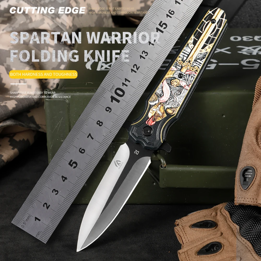 HUANGFU High quality D2 steel folding knife aluminum alloy handle high hardness self-defense knife man gift
HUANGFU High quality D2 steel folding knife aluminum alloy handle high hardness self-defense knife man gift
