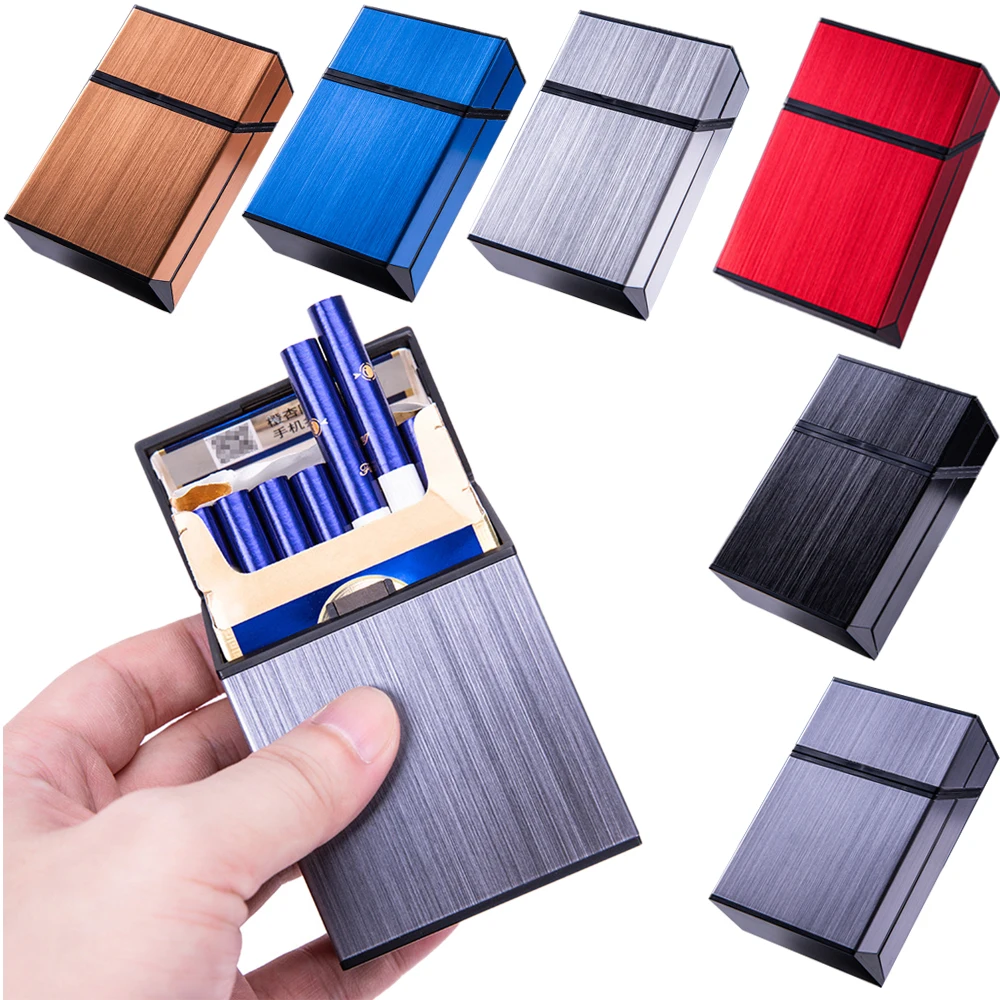 RUORUO 6 Colors Magnet Flip-top Case 20 Capacity Stainless Steel Cigarette Case Box Business Pouch Smoking Accessories
RUORUO 6 Colors Magnet Flip-top Case 20 Capacity Stainless Steel Cigarette Case Box Business Pouch Smoking Accessories
