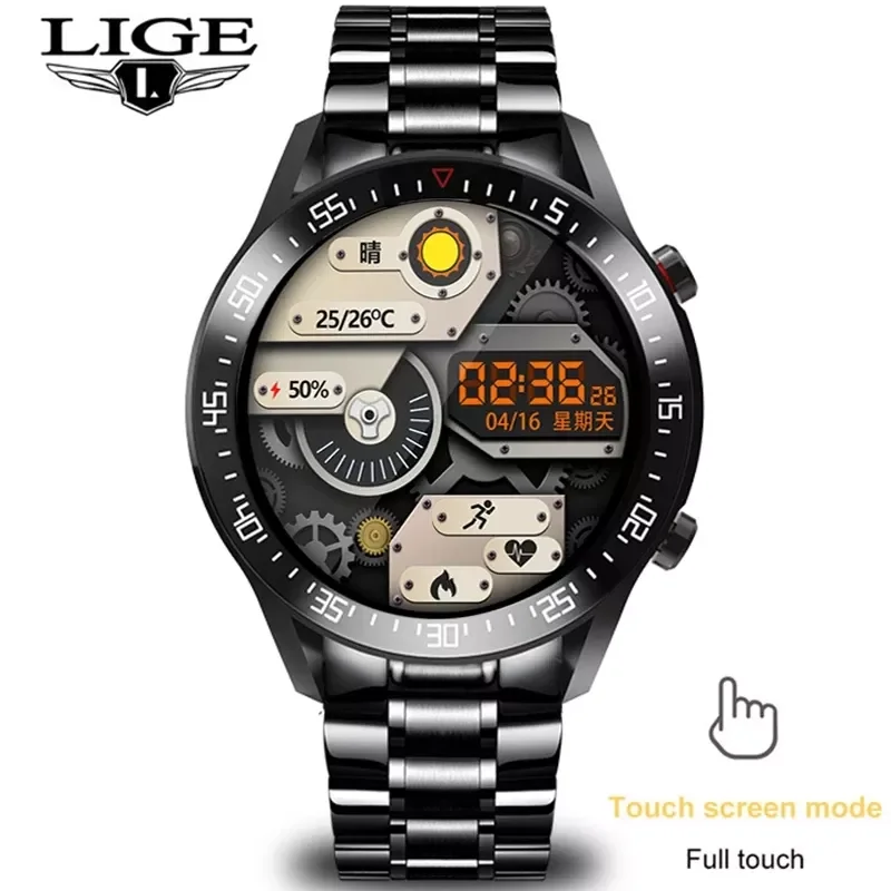 LIGE 2021 New Men's Smart Watch Men's Business Sports Waterproof Watch Heart Rate Monitoring Full Screen Touch Men's
LIGE 2021 New Men's Smart Watch Men's Business Sports Waterproof Watch Heart Rate Monitoring Full Screen Touch Men's
