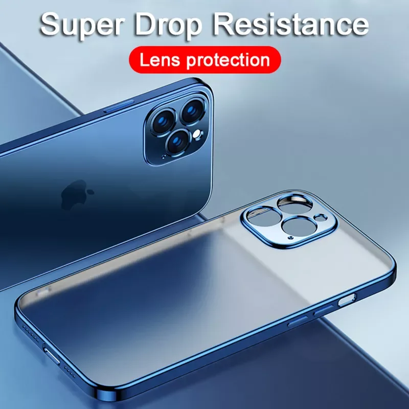Luxury Plating Square Frame Silicone Transparent Case on For iPhone 13 Pro Max Case Clear Back Cover For iPhone 11 12 Mini Cases
Luxury Plating Square Frame Silicone Transparent Case on For iPhone 13 Pro Max Case Clear Back Cover For iPhone 11 12 Mini Cases