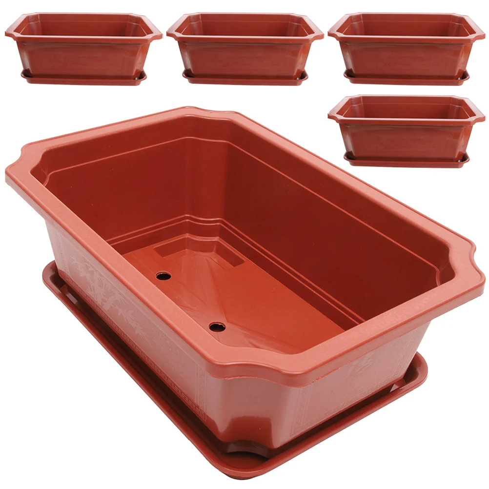 5 Sets Indoor Pots Flowerpot Plastic Planter Bonsai Succulent Tray Office
5 Sets Indoor Pots Flowerpot Plastic Planter Bonsai Succulent Tray Office