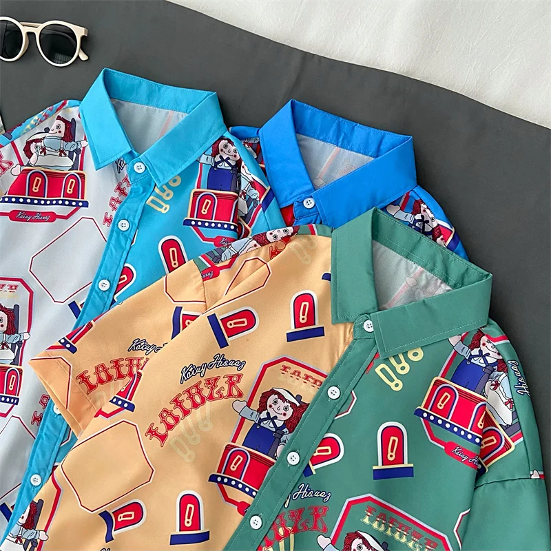 EBAIHUI Women Summer Shirts Loose Oversized Short Sleeve Contrast Color Blouse Cartoon Printed Vintage Streetwear Oversize Shirt
EBAIHUI Women Summer Shirts Loose Oversized Short Sleeve Contrast Color Blouse Cartoon Printed Vintage Streetwear Oversize Shirt