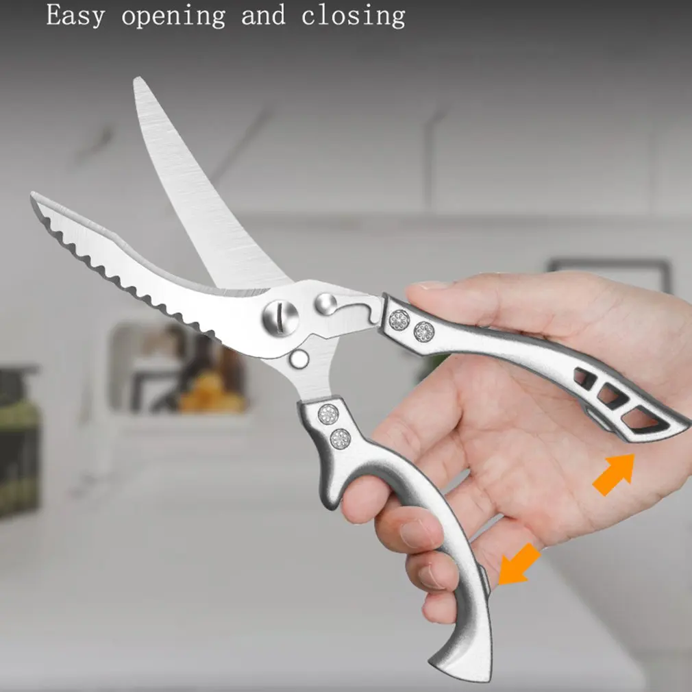 Kitchen Chicken Bone Scissors Chicken Duck Fish Cutter Shears Stainless Steel Scissors Scale Clean Cook Scissors Knife
Kitchen Chicken Bone Scissors Chicken Duck Fish Cutter Shears Stainless Steel Scissors Scale Clean Cook Scissors Knife