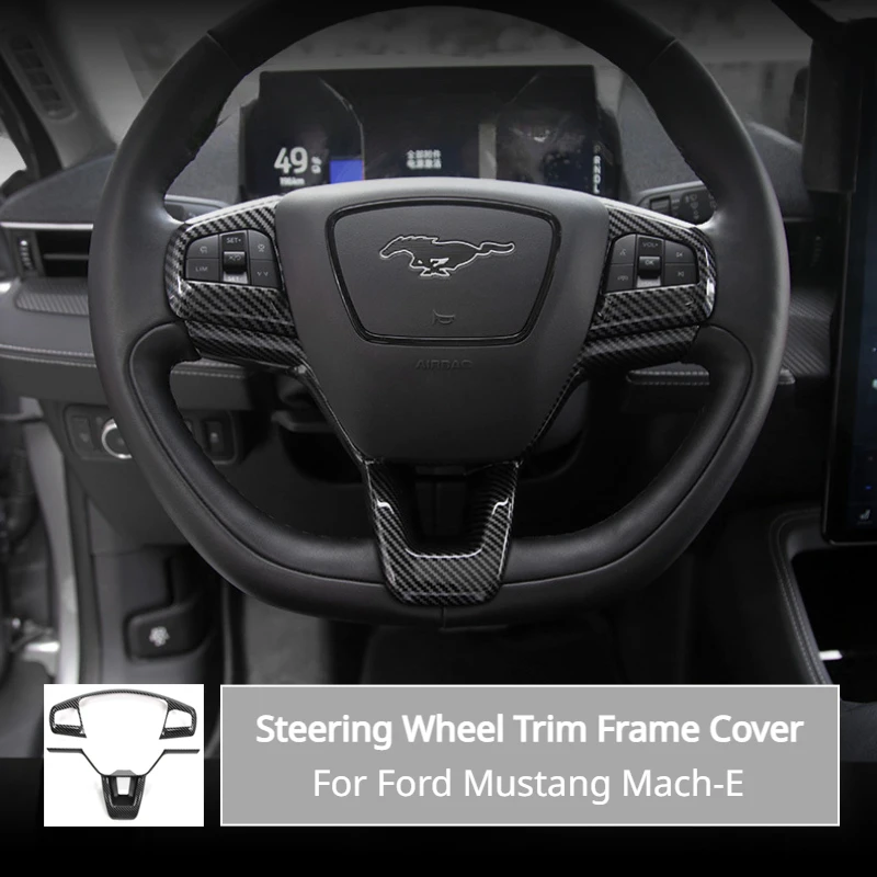Steering Wheel Trim Frame for Ford Mustang Mach-E Decorative Sticker Carbon Pattern Ford Electric Horse Car Interior Accessories
Steering Wheel Trim Frame for Ford Mustang Mach-E Decorative Sticker Carbon Pattern Ford Electric Horse Car Interior Accessories