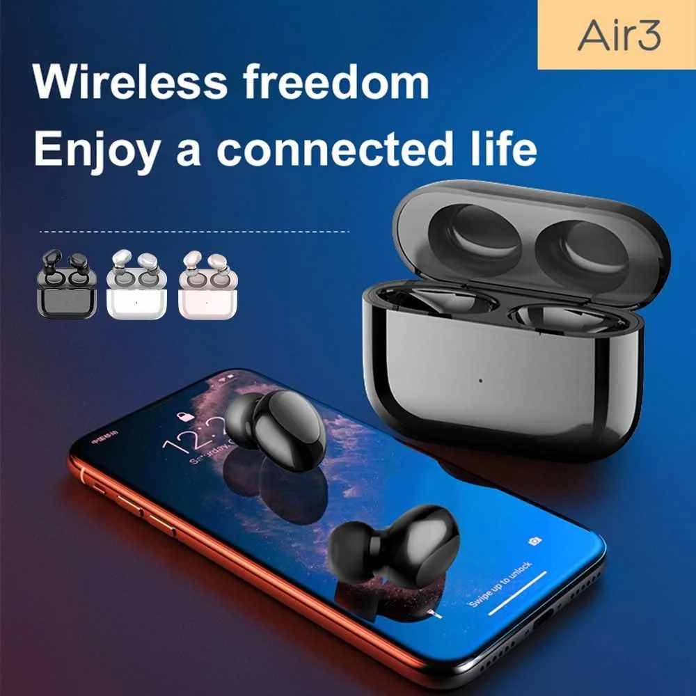 Air3 TWS Earphones BT5.0 Headset Stereo Sound Noise Reduction Sports Earbuds High Quality Stereo Audio
Air3 TWS Earphones BT5.0 Headset Stereo Sound Noise Reduction Sports Earbuds High Quality Stereo Audio