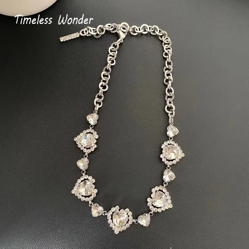 Timeless Wonder Fancy Zirconia Heart Choker Necklace for Women Designer Jewelry Gothic Trendy Ins Runway Luxury Brand Bride 4044
Timeless Wonder Fancy Zirconia Heart Choker Necklace for Women Designer Jewelry Gothic Trendy Ins Runway Luxury Brand Bride 4044