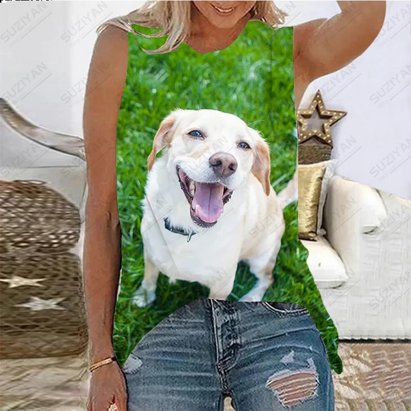 Fashion New Loose Style Women's Sweetheart T-shirt 3D Printing Casual Large Summer Pet Cute Dog Labrador Tank Top Sleeveless
Fashion New Loose Style Women's Sweetheart T-shirt 3D Printing Casual Large Summer Pet Cute Dog Labrador Tank Top Sleeveless