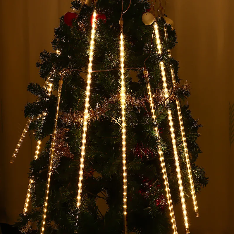 

Светодиодные фонари для метеоритного душа, садовые украшения, наружные фонарики, рождественское праздничное освещение, рождественские укр...
