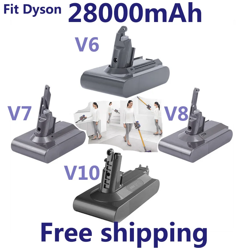 2021 Original 21.6V 28000mAh Li-ion Battery for Dyson V6/V7/V8/V10 DC62 DC74 SV09 SV07 SV03 965874-02 Vacuum Cleaner Battery L30
2021 Original 21.6V 28000mAh Li-ion Battery for Dyson V6/V7/V8/V10 DC62 DC74 SV09 SV07 SV03 965874-02 Vacuum Cleaner Battery L30