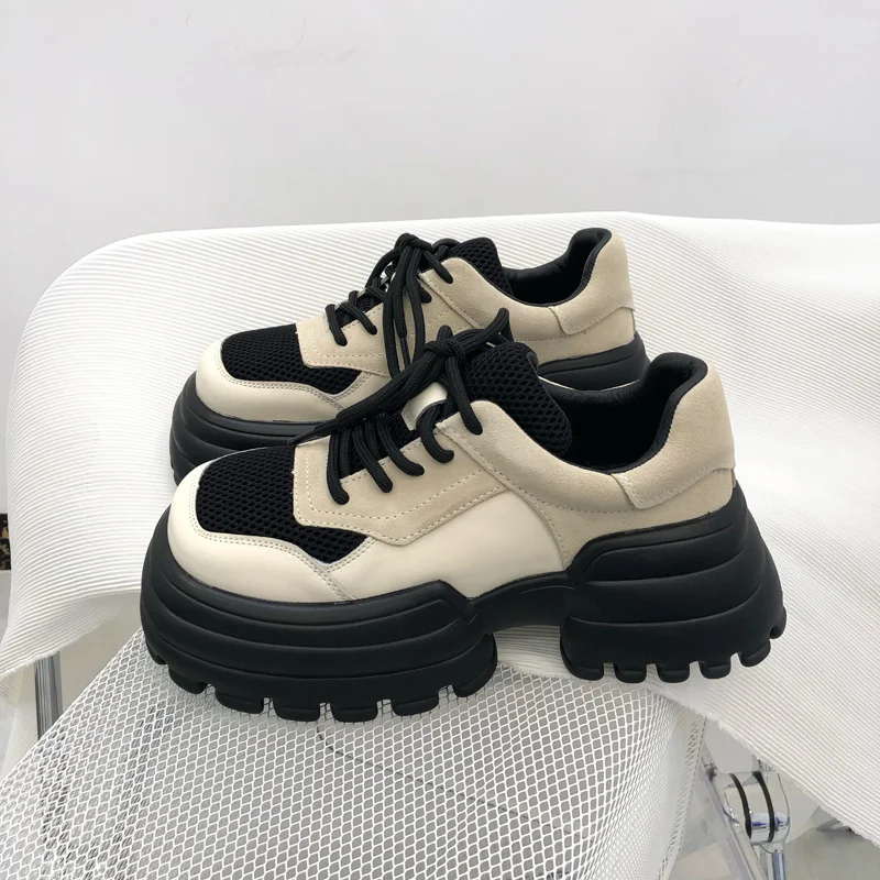 Женские лоферы на толстой подошве, кожаные туфли на платформе без застежки, повседневная обувь с пряжкой, обувь на плоской подошве, 2023
Женские лоферы на толстой подошве, кожаные туфли на платформе без застежки, повседневная обувь с пряжкой, обувь на плоской подошве, 2023