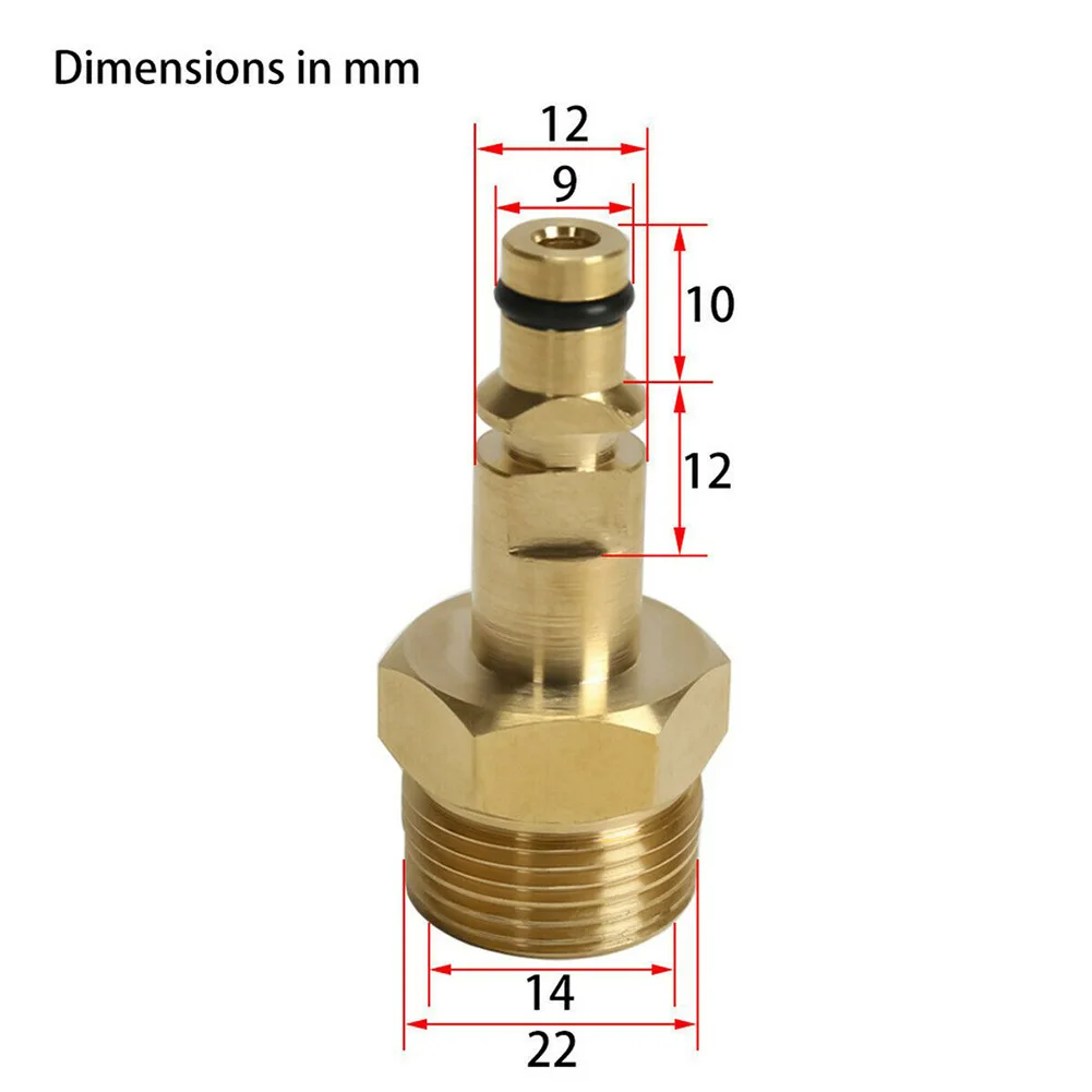 For K22 MM Thread Adapter High Pressure Washer For K Series Washer Gun Hose Pipe Quick Connector Convert Tool Brass Adapter
For K22 MM Thread Adapter High Pressure Washer For K Series Washer Gun Hose Pipe Quick Connector Convert Tool Brass Adapter