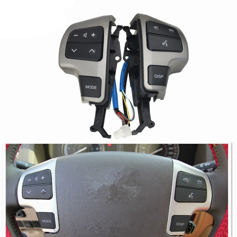 Gray Steering Wheel Audio Control Switch Cruise Control Button for Toyota LAND CRUISER 200 2008-2011 84250-60050
Gray Steering Wheel Audio Control Switch Cruise Control Button for Toyota LAND CRUISER 200 2008-2011 84250-60050