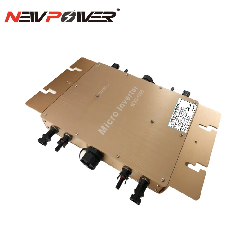 MPPT Solar Grid Tie Micro Inverter 1200W 1400W DC22V-50V to AC110V 230V 50/60HZ Solar PV Inverter Waterproof IP55 Pure Sine Wave
MPPT Solar Grid Tie Micro Inverter 1200W 1400W DC22V-50V to AC110V 230V 50/60HZ Solar PV Inverter Waterproof IP55 Pure Sine Wave