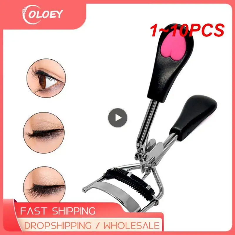 

1~10PCS Lady Professional Eyelash Curler With Comb Tweezers Curling Eyelash Clip Cosmetic Eye Beauty Tool maquillaje