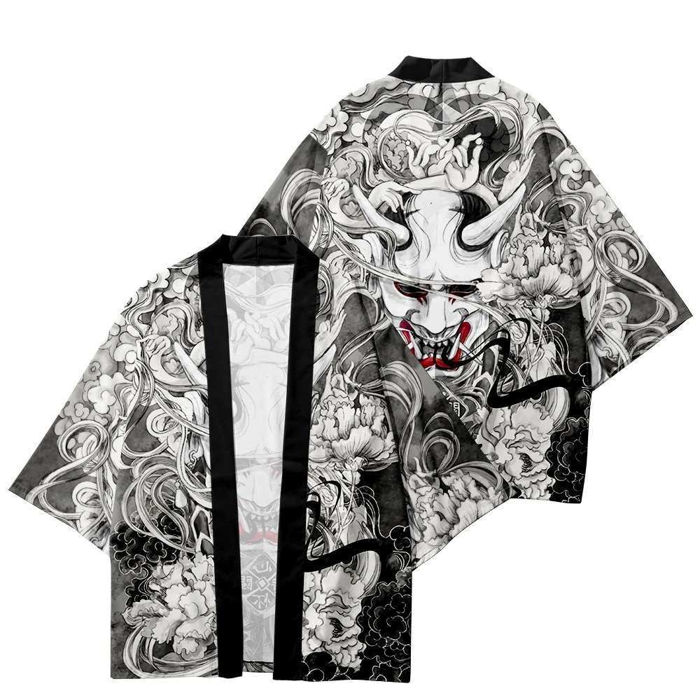 2022 New Demon Print Samurai Shirt Clothing Traditional Haori Kimono Women Men Japanese Anime Asian Streetwear Cardigan Yukata
2022 New Demon Print Samurai Shirt Clothing Traditional Haori Kimono Women Men Japanese Anime Asian Streetwear Cardigan Yukata