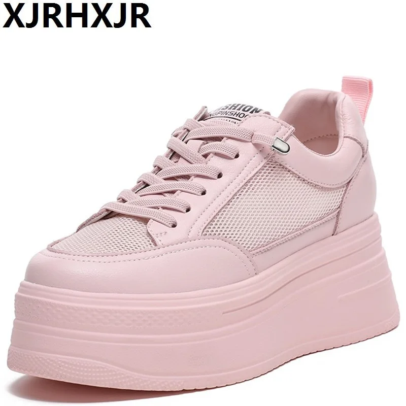 8cm Genuine Leather Mesh Women Casual Shoes White Pink Platform Wedge Hidden Heel Shoes White Shoes Chunky Sneakers Skateboard
8cm Genuine Leather Mesh Women Casual Shoes White Pink Platform Wedge Hidden Heel Shoes White Shoes Chunky Sneakers Skateboard