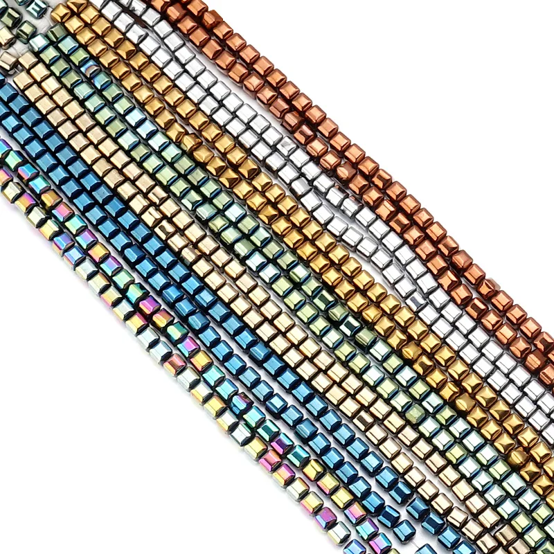 1 Strand Multi-Color Hematite Beads Square Cube Natural Stone spacer Loose Beads For DIY Jewelry making Bracelets Accessories
1 Strand Multi-Color Hematite Beads Square Cube Natural Stone spacer Loose Beads For DIY Jewelry making Bracelets Accessories