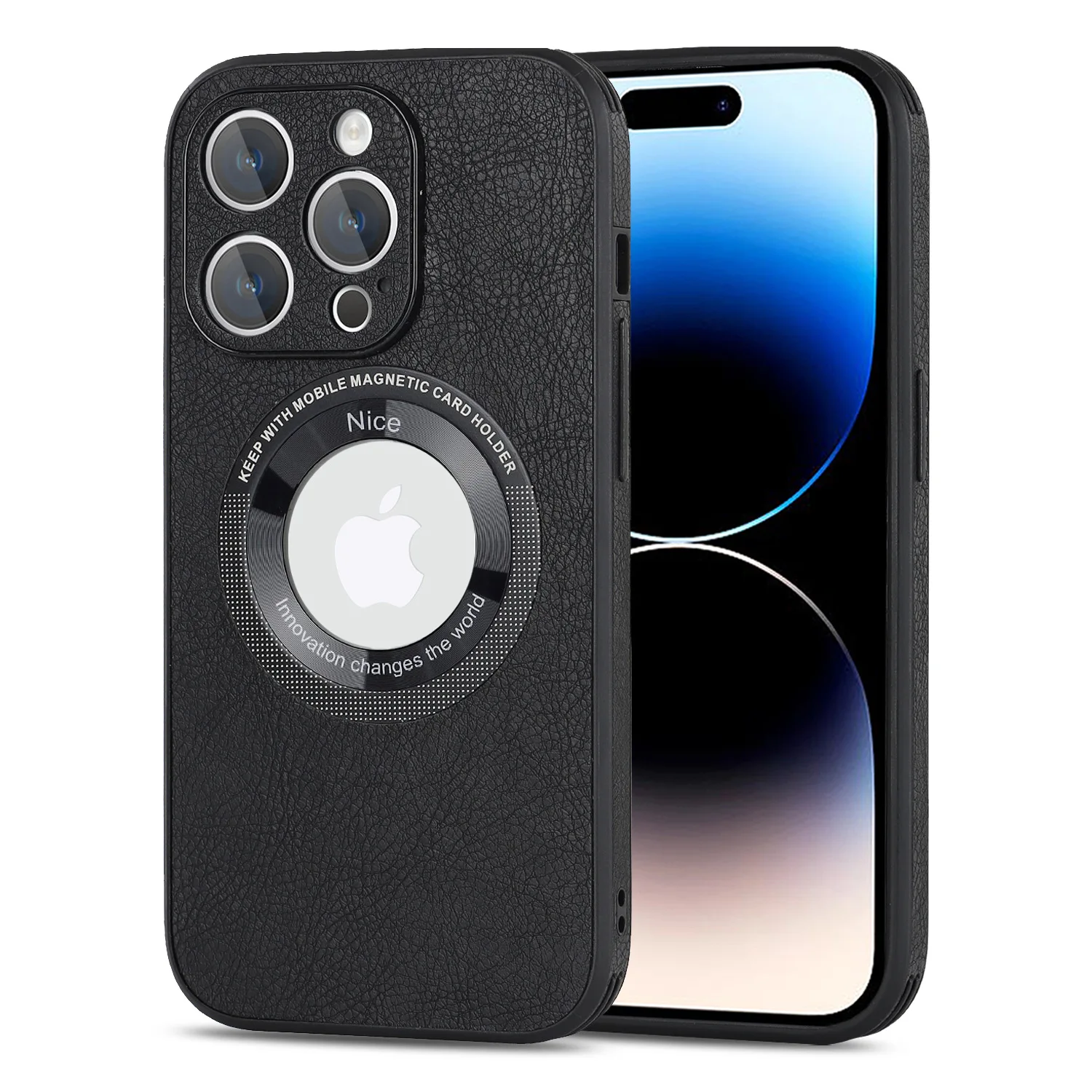 Leather Lychee Pattern Phone Case For iPhone 11 12 13 14 Pro Max 14 Plus With Lens Film Magnetism Vehicle Drop Resistant Cover
Leather Lychee Pattern Phone Case For iPhone 11 12 13 14 Pro Max 14 Plus With Lens Film Magnetism Vehicle Drop Resistant Cover
