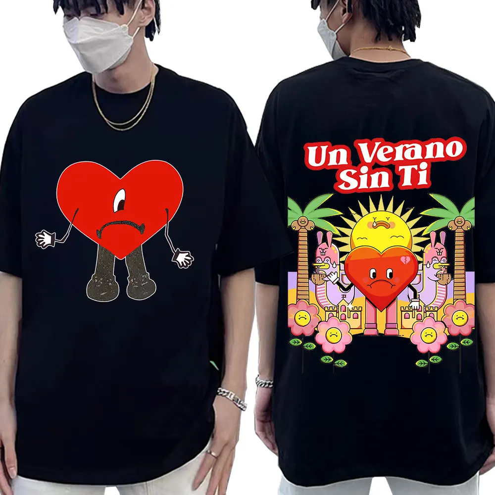 Bad Bunny UN VERANO SIN TI Music Album Double Sided Print Graphics T Shirt Unisex Hip Hop T Shirts Oversized Streetwear T-shirt
Bad Bunny UN VERANO SIN TI Music Album Double Sided Print Graphics T Shirt Unisex Hip Hop T Shirts Oversized Streetwear T-shirt