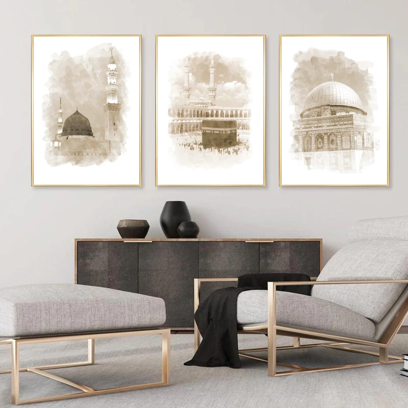 Nordic Modern Minimalist Islamic Landscape Architecture Castle Triptych Wall Art Canvas Painting Posters Living Room Home Decor
Nordic Modern Minimalist Islamic Landscape Architecture Castle Triptych Wall Art Canvas Painting Posters Living Room Home Decor
