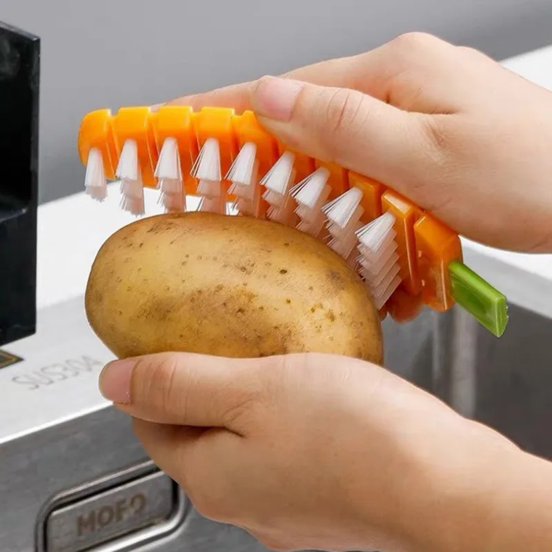 Fruit Vegetable Cleaning Brush Multifunctional Fruit Vegetable Brush Cleaning Supplies Vegetable Brush Kitchen Supplies
Fruit Vegetable Cleaning Brush Multifunctional Fruit Vegetable Brush Cleaning Supplies Vegetable Brush Kitchen Supplies