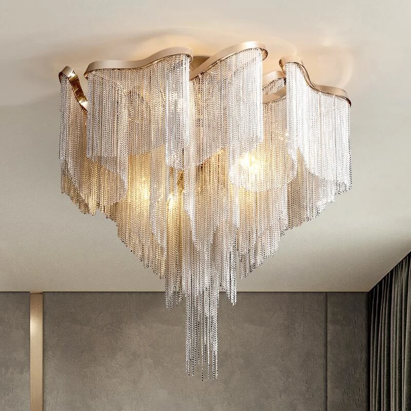 Luxury LED tassel aluminum chandelier modern living room ceiling lighting hotel decor large chandelier
Luxury LED tassel aluminum chandelier modern living room ceiling lighting hotel decor large chandelier