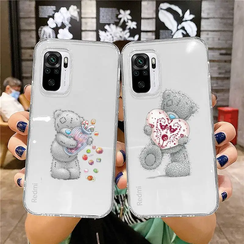 Teddy bear Cute Phone Case Transparent for Xiaomi mi 10T Poco F3 X3 M3 Redmi Note 11 8 9 9S 10 Pro
Teddy bear Cute Phone Case Transparent for Xiaomi mi 10T Poco F3 X3 M3 Redmi Note 11 8 9 9S 10 Pro