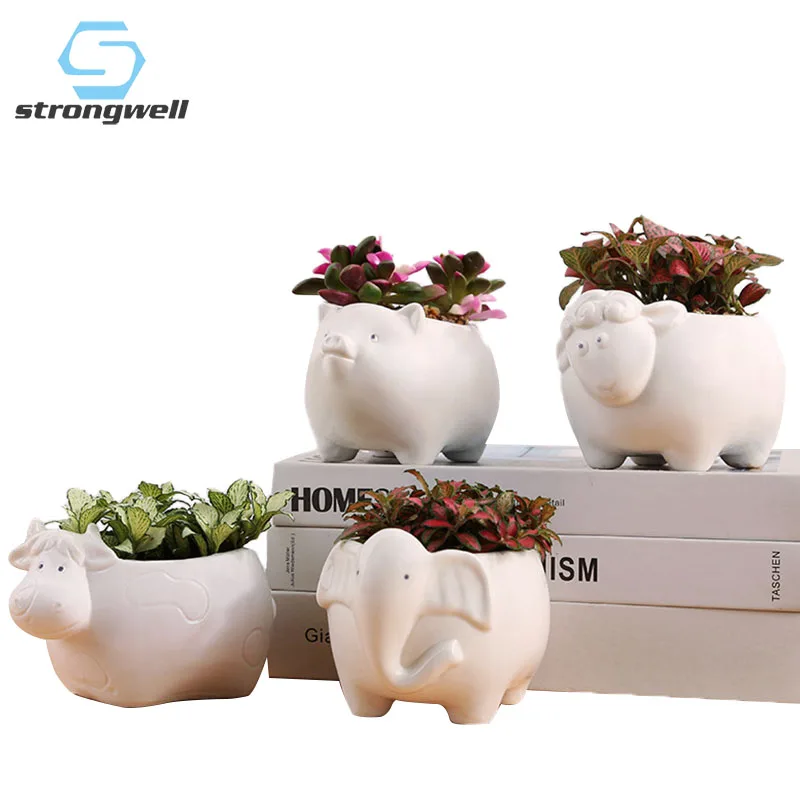 Strongwell Breathable Ceramic Flower Pot Home Decoration Ornament Modern Animal Planter Succulent Bonsai Potyed Decorations
Strongwell Breathable Ceramic Flower Pot Home Decoration Ornament Modern Animal Planter Succulent Bonsai Potyed Decorations