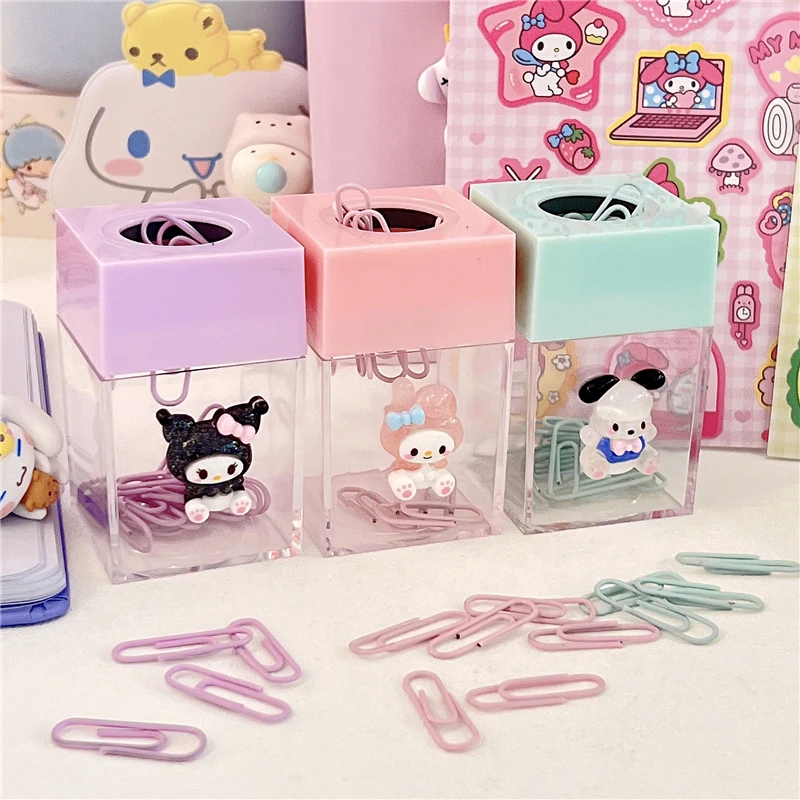 Sanrios Kuromi Cinnamoroll My Melody Pompom Purins hellokittys Anime Kawaii Student Office Magnetic Paperclip Bookmark Clip
Sanrios Kuromi Cinnamoroll My Melody Pompom Purins hellokittys Anime Kawaii Student Office Magnetic Paperclip Bookmark Clip
