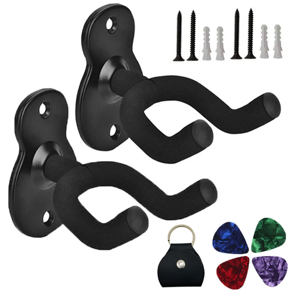 2 Pcs Guitar Hangers Rack Adjustable Display Wall Mount Holder Hook With Parts Rack Bracket Display 4x Random Picks Picks Bag
2 Pcs Guitar Hangers Rack Adjustable Display Wall Mount Holder Hook With Parts Rack Bracket Display 4x Random Picks Picks Bag