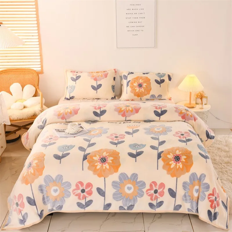 Cartoon Flowers Coral Fleece Blanket On Bed Sofa For All Seasons Soft Single Sheet Throw Thin Quilt Office Travel Nap Blanket
Cartoon Flowers Coral Fleece Blanket On Bed Sofa For All Seasons Soft Single Sheet Throw Thin Quilt Office Travel Nap Blanket