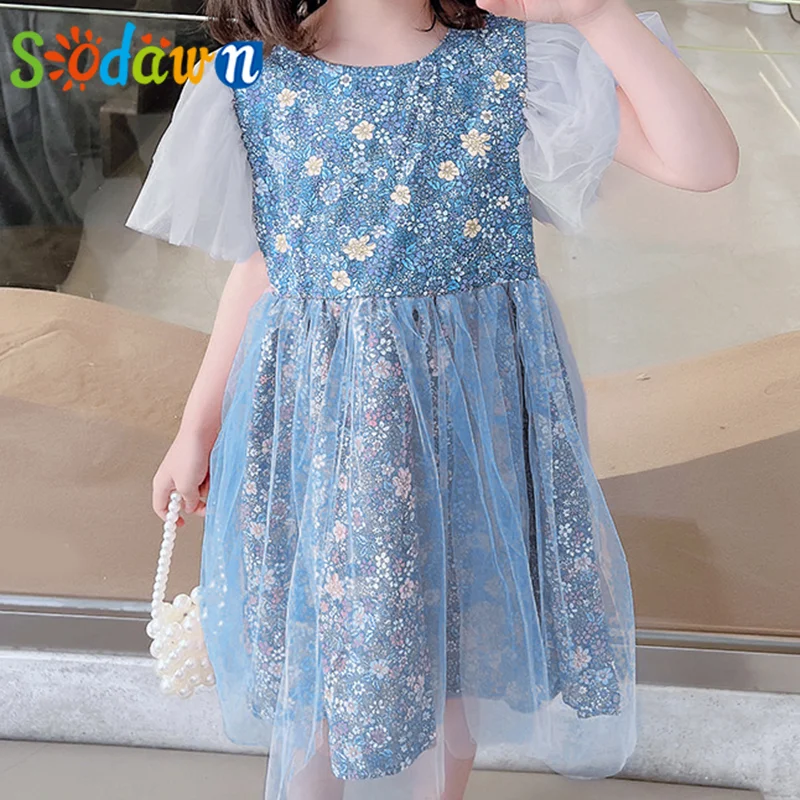 Sodawn Summer Mesh Sleeve Floral Dress Princess Dress Puff Sleeves Girl Clothes Children's Dress For 2-6 Years
Sodawn Summer Mesh Sleeve Floral Dress Princess Dress Puff Sleeves Girl Clothes Children's Dress For 2-6 Years