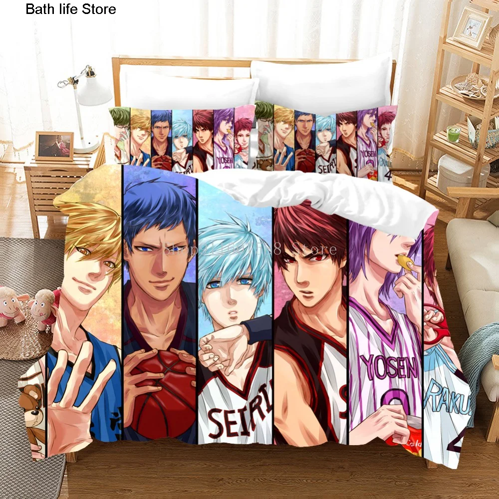 Комплект постельного белья Kuroko's в стиле аниме для детей, Роскошное Одеяло с 3D принтом, домашний текстиль, королева, Кинг, один размер, мультяшный рисунок
Комплект постельного белья Kuroko's в стиле аниме для детей, Роскошное Одеяло с 3D принтом, домашний текстиль, королева, Кинг, один размер, мультяшный рисунок