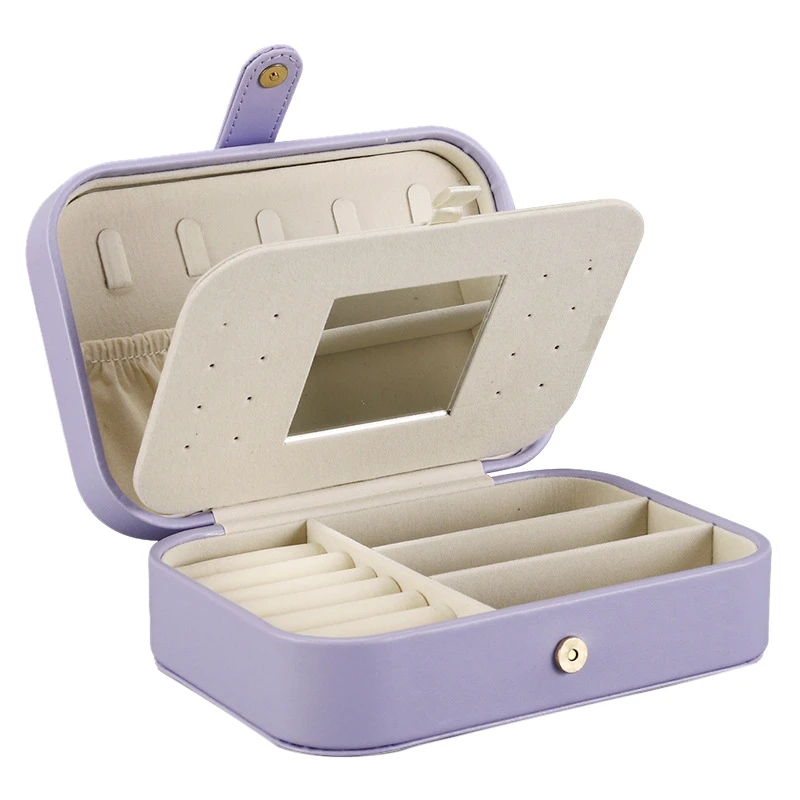 Double Travel Jewelry Cases for Women Portable Jewelry Storage Box with Mirror Small Jewelry Boxes & Organizers Purple
Double Travel Jewelry Cases for Women Portable Jewelry Storage Box with Mirror Small Jewelry Boxes & Organizers Purple
