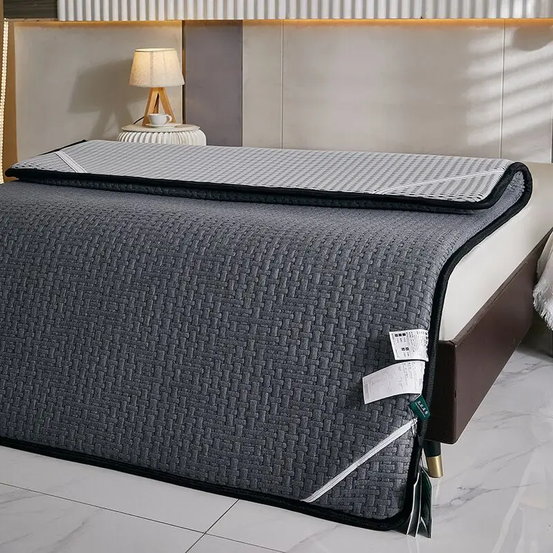 

100% Latex Mattress Knitted Foldable Mattresses Topper Futon Thailand Natural Rubber Dormitory Tatami Sleeping Bed Double Mat
