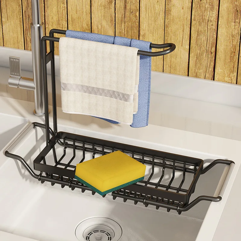 Telescopic Sink Shelf Stainless Steel Sink Drain Rack Adjustable Soap Sponge Rag Storage Holder Bathroom Rack Kitchen Organizer
Telescopic Sink Shelf Stainless Steel Sink Drain Rack Adjustable Soap Sponge Rag Storage Holder Bathroom Rack Kitchen Organizer