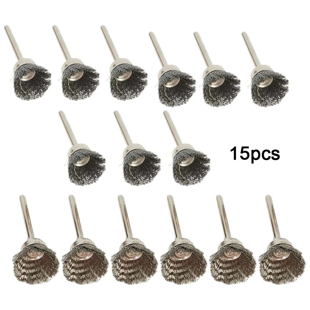 15pcs Wire Brush Rotary Tool Stainless Steel Wire Cup Wheel Brushes For Drill Polishing Grinding Wheel Brush Accessories
15pcs Wire Brush Rotary Tool Stainless Steel Wire Cup Wheel Brushes For Drill Polishing Grinding Wheel Brush Accessories