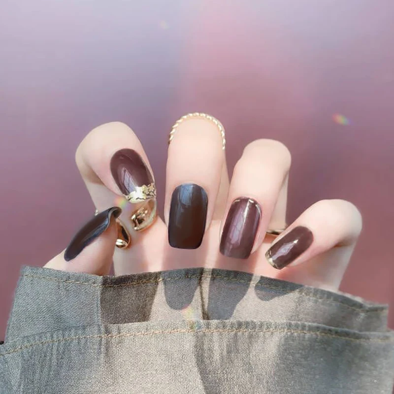 Soft nail sticker autumn and winter gold rimmed 3D nail sticker finished patch waterproof long-lasting wear nail 
Soft nail sticker autumn and winter gold rimmed 3D nail sticker finished patch waterproof long-lasting wear nail