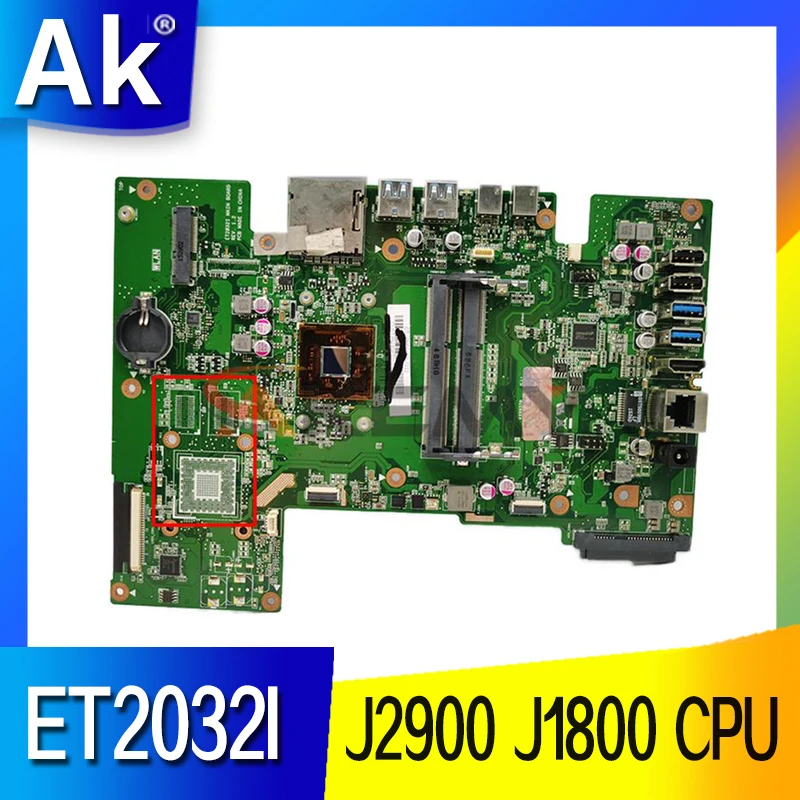 ET2032I Motherboard W/ J2900 J1800 CPU UMA for ASUS ET2032I ET2032 All-in-one Motherboard Mainboard
ET2032I Motherboard W/ J2900 J1800 CPU UMA for ASUS ET2032I ET2032 All-in-one Motherboard Mainboard