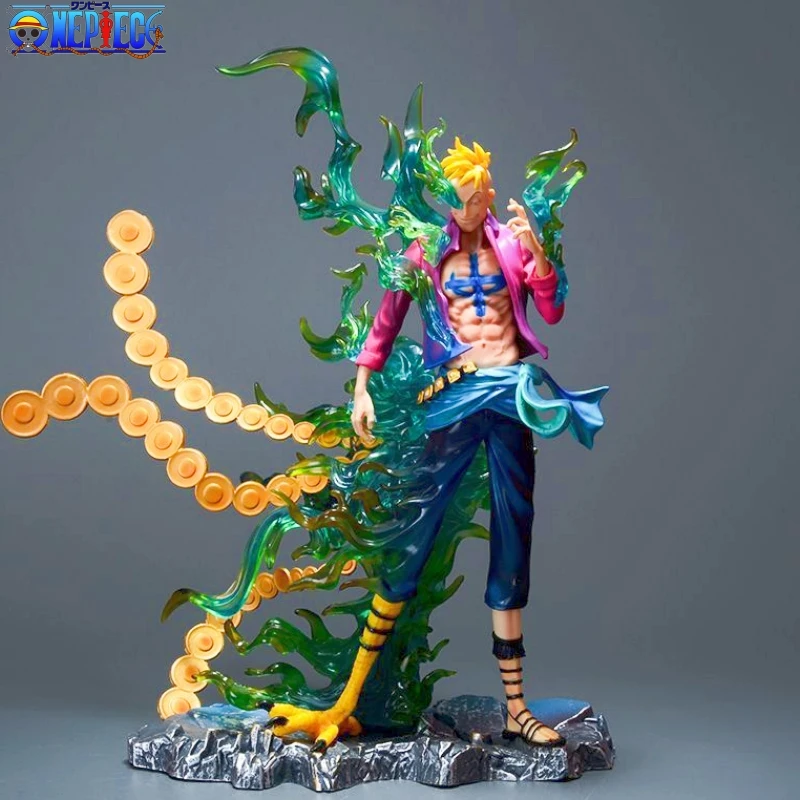 

One Piece 33cm Marco Anime Figures Immortal Birds Figurine Pvc Gk Statue Doll Room Collection Model Ornaments Toys For Kids Gift