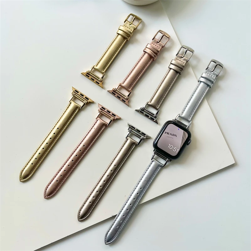 Ремешок для смарт-часов Apple Watch Band 40 мм 44 мм 38 мм 42 мм Series SE 7 6 5 4 3 2 1, женский ремешок для часов из воловьей кожи 45 мм 41 мм 
Ремешок для смарт-часов Apple Watch Band 40 мм 44 мм 38 мм 42 мм Series SE 7 6 5 4 3 2 1, женский ремешок для часов из воловьей кожи 45 мм 41 мм