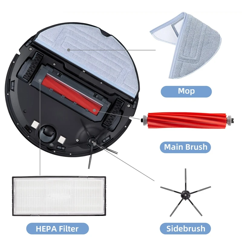 Accessories Kit For Xiaomi Roborock S7 T7S T7S Plus Robot Vacuum Cleaner Main Brush HEPA Filters Side Brushes Mop Pads
Accessories Kit For Xiaomi Roborock S7 T7S T7S Plus Robot Vacuum Cleaner Main Brush HEPA Filters Side Brushes Mop Pads