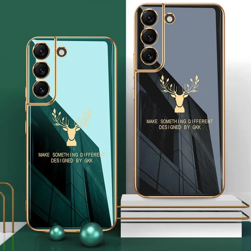 For Samsung S22 Ultra Elk Pattern Gold Plating Soft Silicone Phone Case For Galaxy S22 Plus Electroplated Deer Head Phone Cover
For Samsung S22 Ultra Elk Pattern Gold Plating Soft Silicone Phone Case For Galaxy S22 Plus Electroplated Deer Head Phone Cover