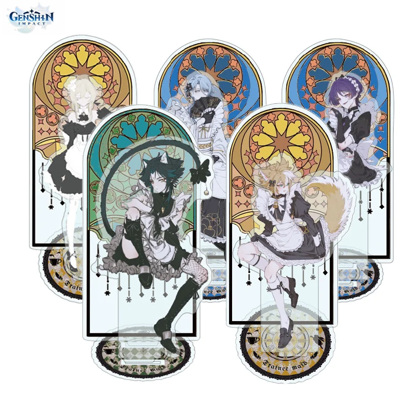 15cm Genshin Impact Anime double deck Zhongli Kazuha Diluc Shikanoin Heizou Venti Xiao Acrylic Acrylic Stand Children Gift
15cm Genshin Impact Anime double deck Zhongli Kazuha Diluc Shikanoin Heizou Venti Xiao Acrylic Acrylic Stand Children Gift